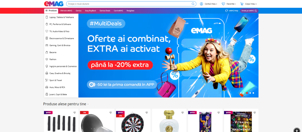 Platforma eMAG Marketplace pentru vanzatori Romania Ungaria Bulgaria