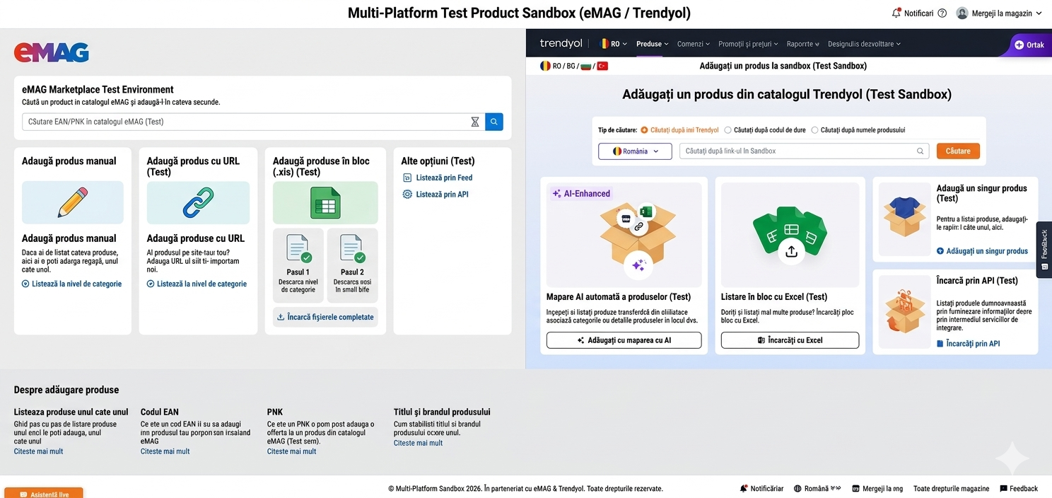 Adaugare si optimizare produse SEO pe eMAG Trendyol prin BAMI